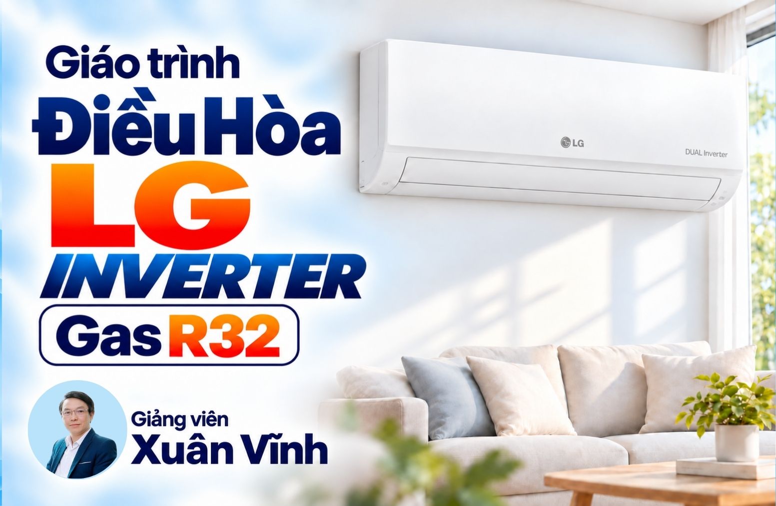 Giáo Trình Sửa Chữa Điều Hòa LG Inverter Gas 32 - 9000BTU